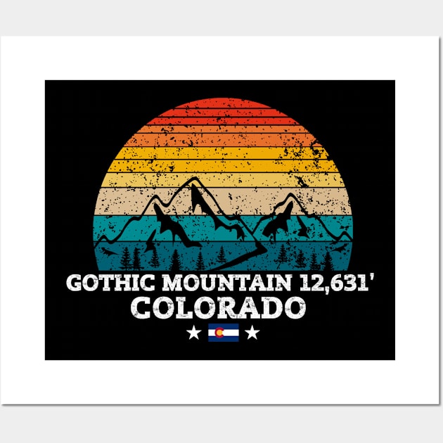 GOTHIC MOUNTAIN 12,631' Colorado Wall Art by Kerlem